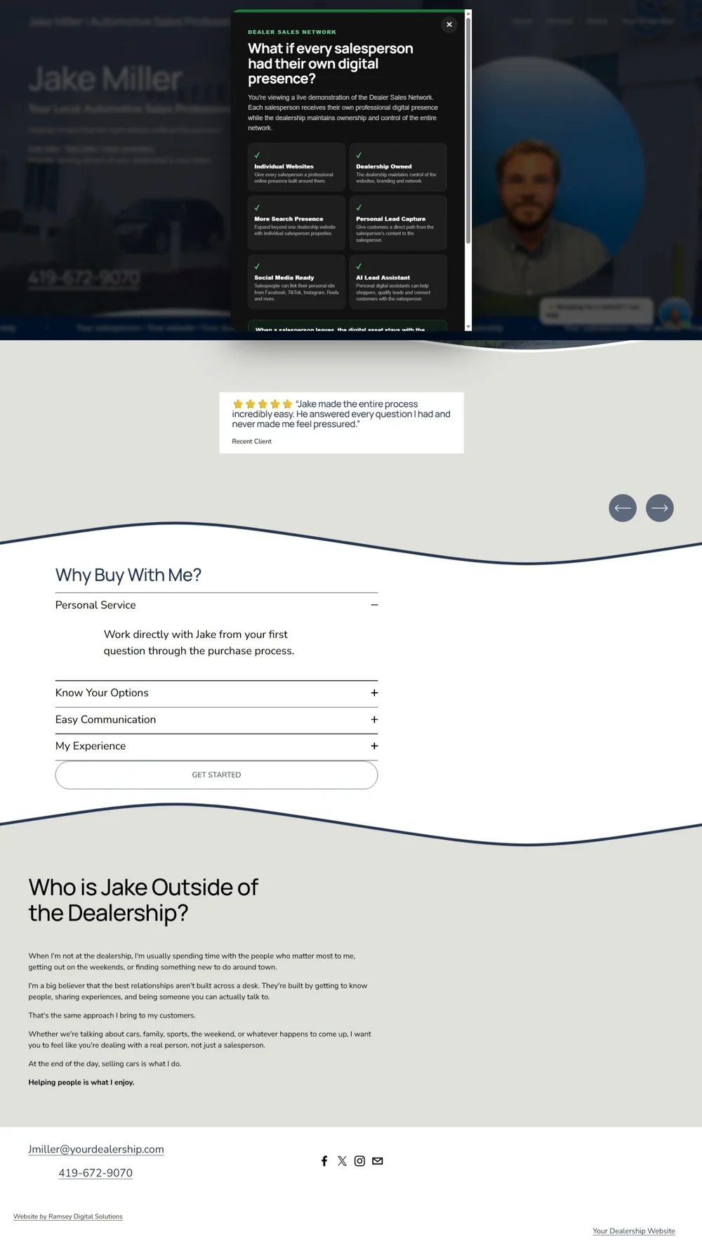 Dealer Sales Network website example