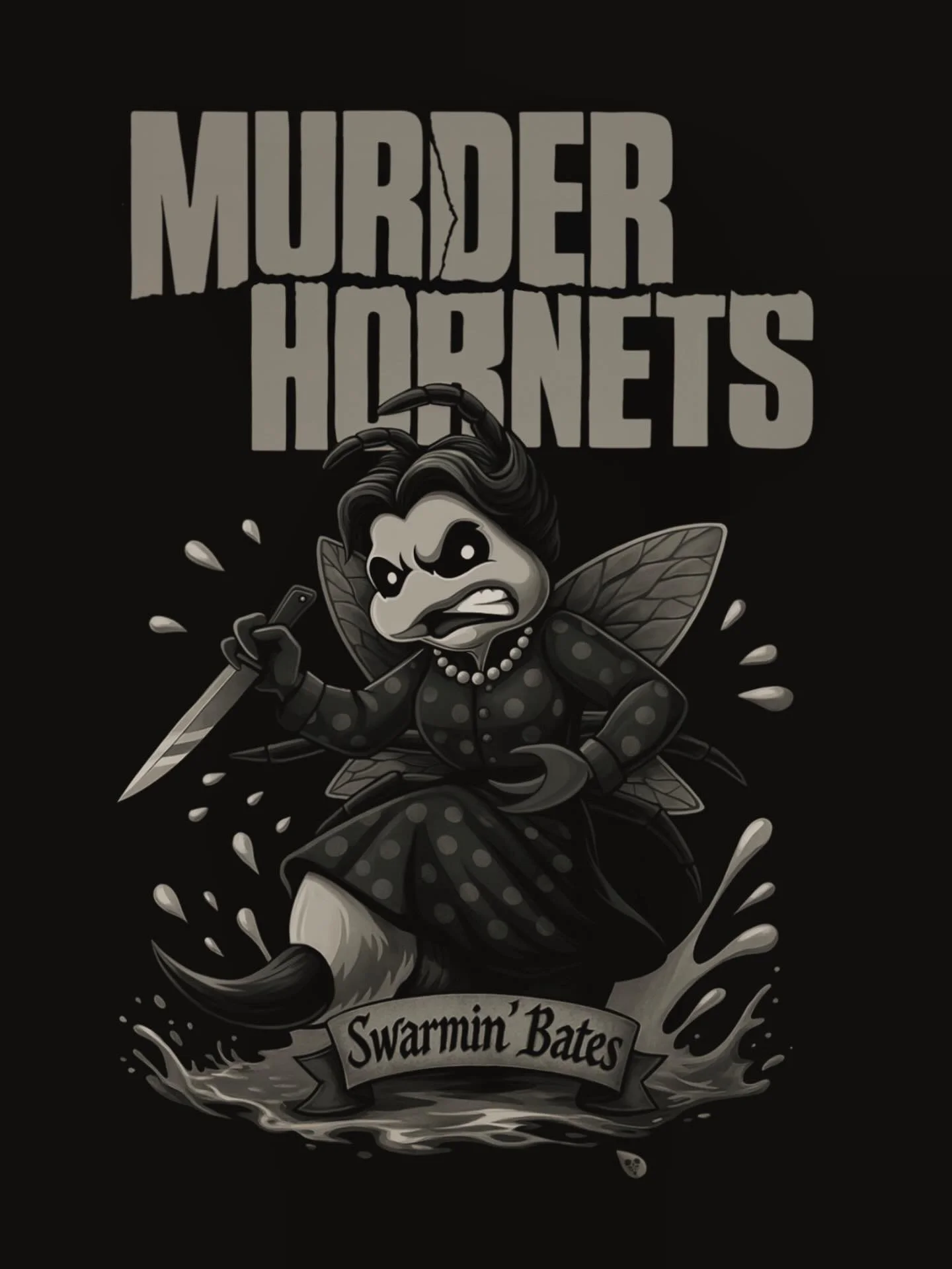 Swarmin’ Bates original Murder Hornets poster