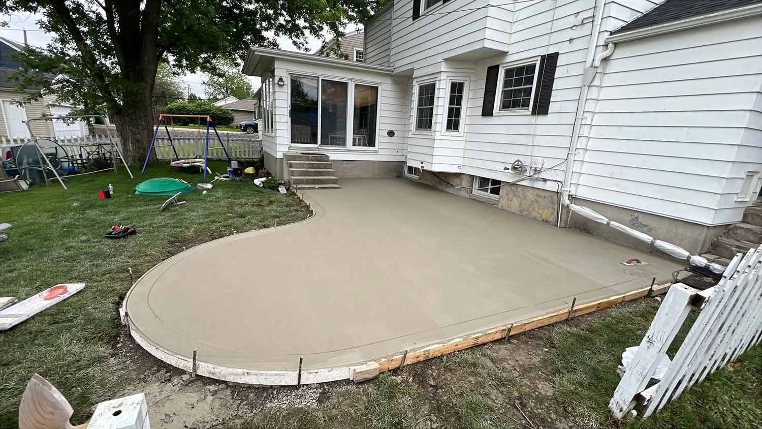 Concrete patio