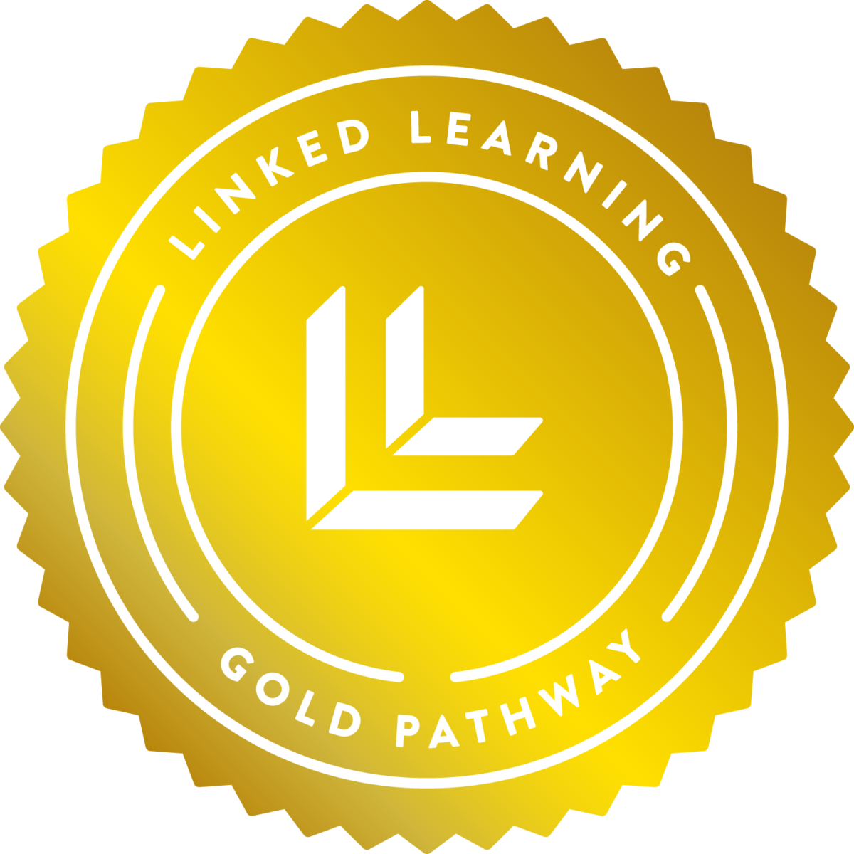 Linked Learning Gold Pathway certification seal