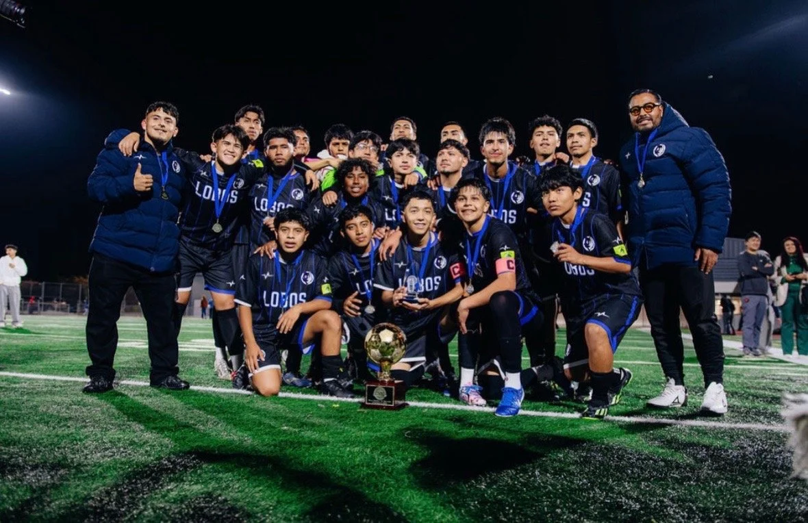 ARISE Boys Soccer celebrating their championship win