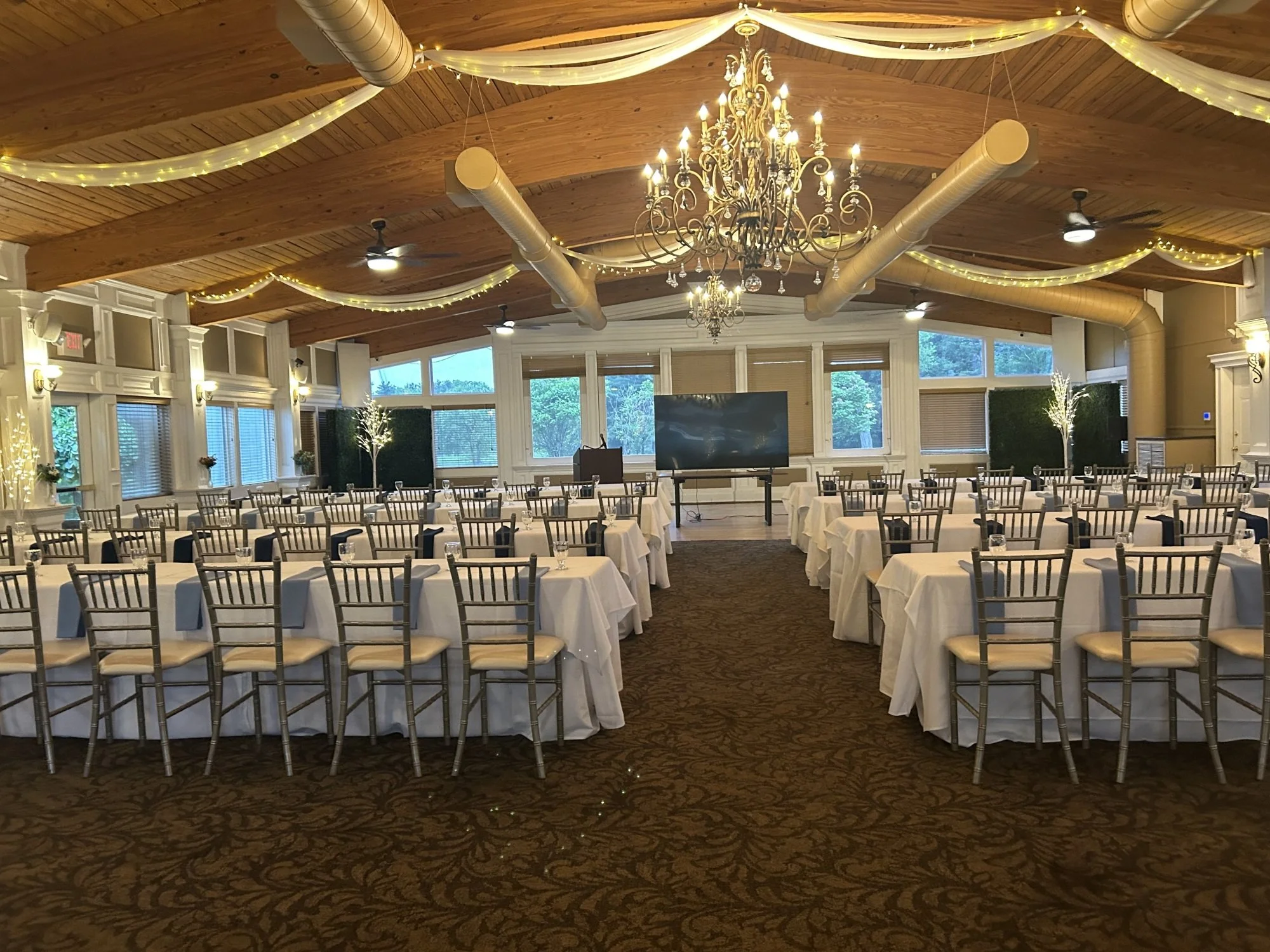 BellaVista meeting setup with presentation screen
