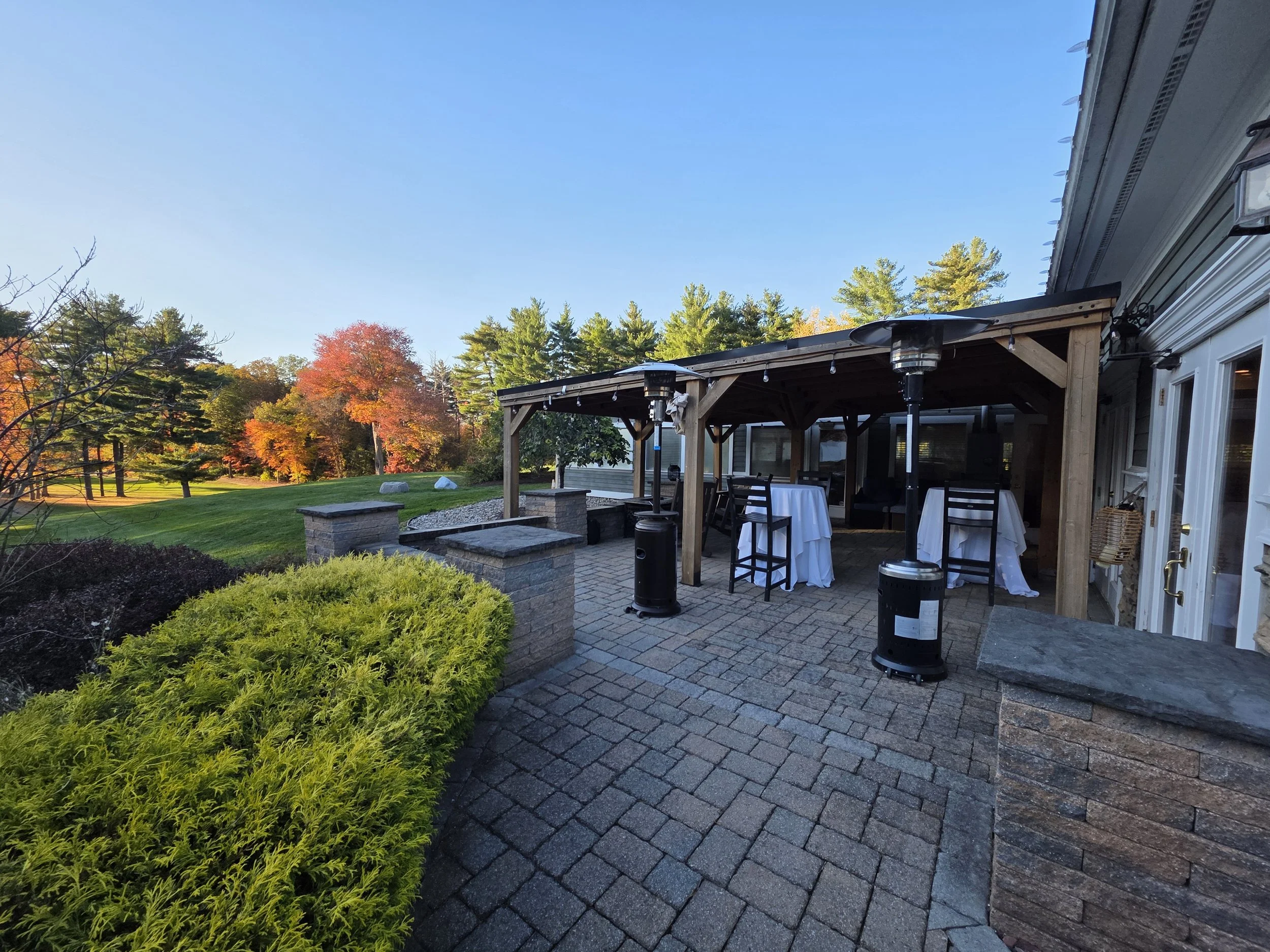 Fairway Room patio overlooking the course